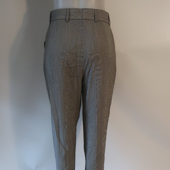 Escada Margaretha Ley Bergdorf Goodman Black White Pinstriped Pantsuit 38 US/M - Picture 12 of 16
